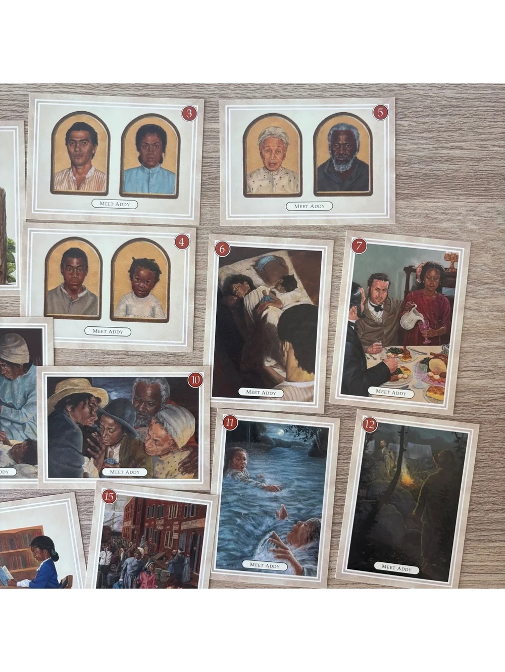 American Girl Addy Trading Cards 18 Card Set Pleasant Company 1994 Vintage